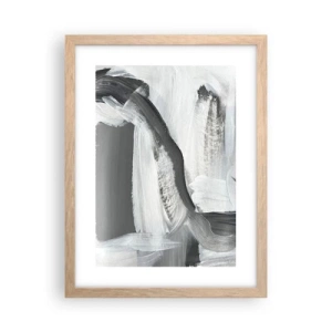 Affiche dans un chêne clair - Poster - Un geste décisif - 30x40 cm