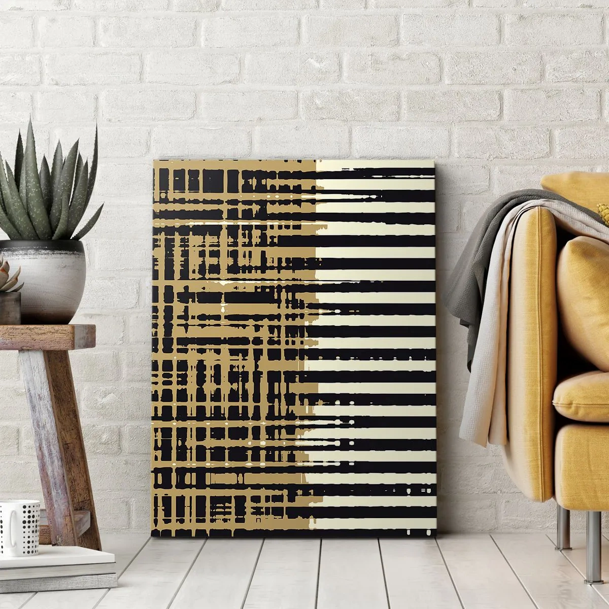 Impression sur toile - Image sur toile - Abstraction architecturale - 65x120 cm