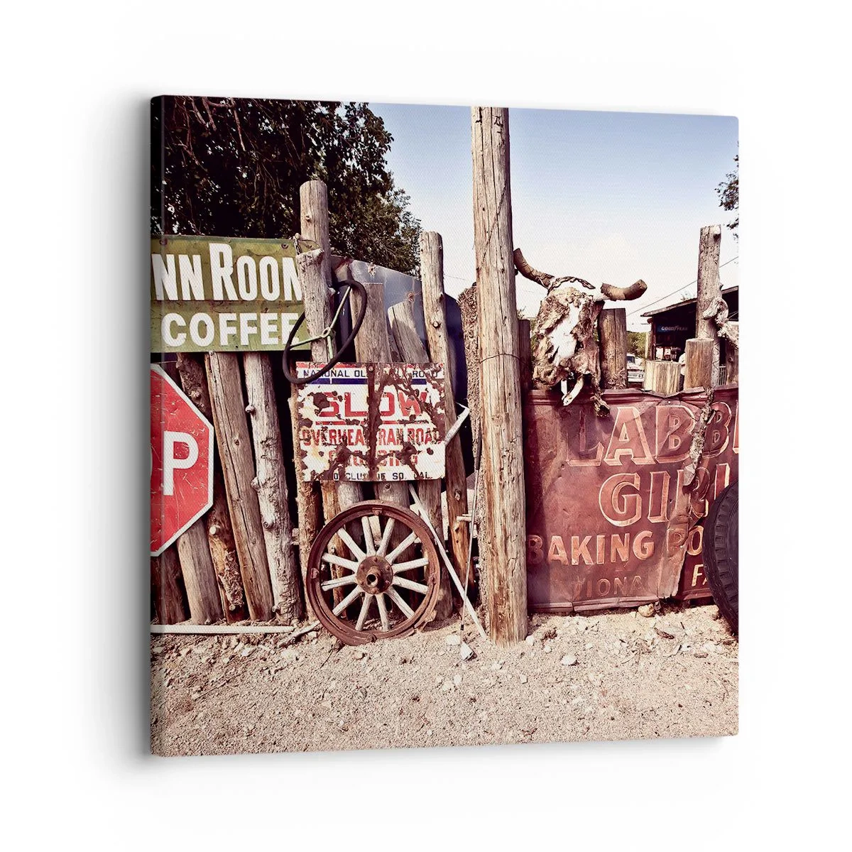 Impression sur toile - Image sur toile - Et le temps s'est arrêté - 30x30 cm