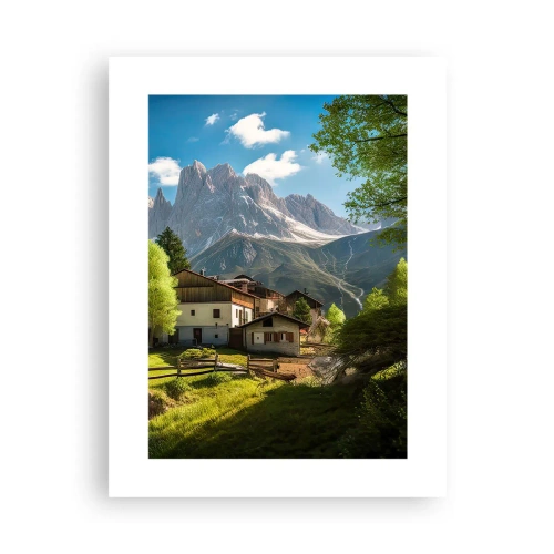 Affiche - Poster - Idylle alpine - 30x40 cm