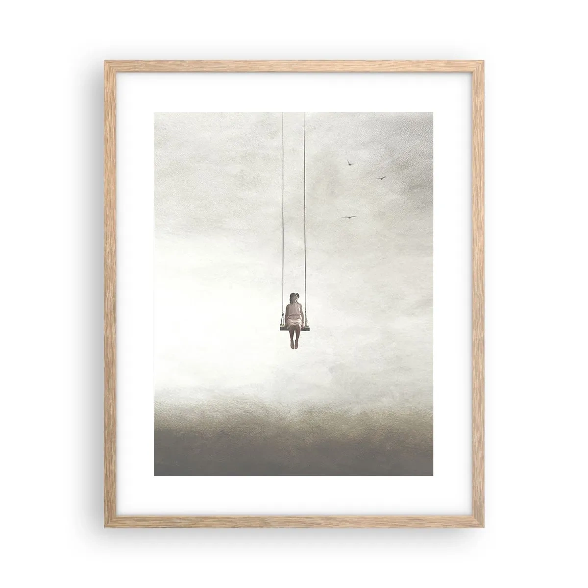 Affiche dans un chêne clair - Poster - Enfant en nous - 40x50 cm