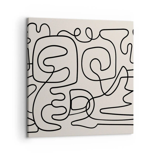 Impression sur toile - Image sur toile - Suivez les indices - 50x50 cm