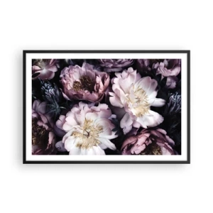 Affiche dans un cadre noir - Poster - Bouquet à l'ancienne - 91x61 cm