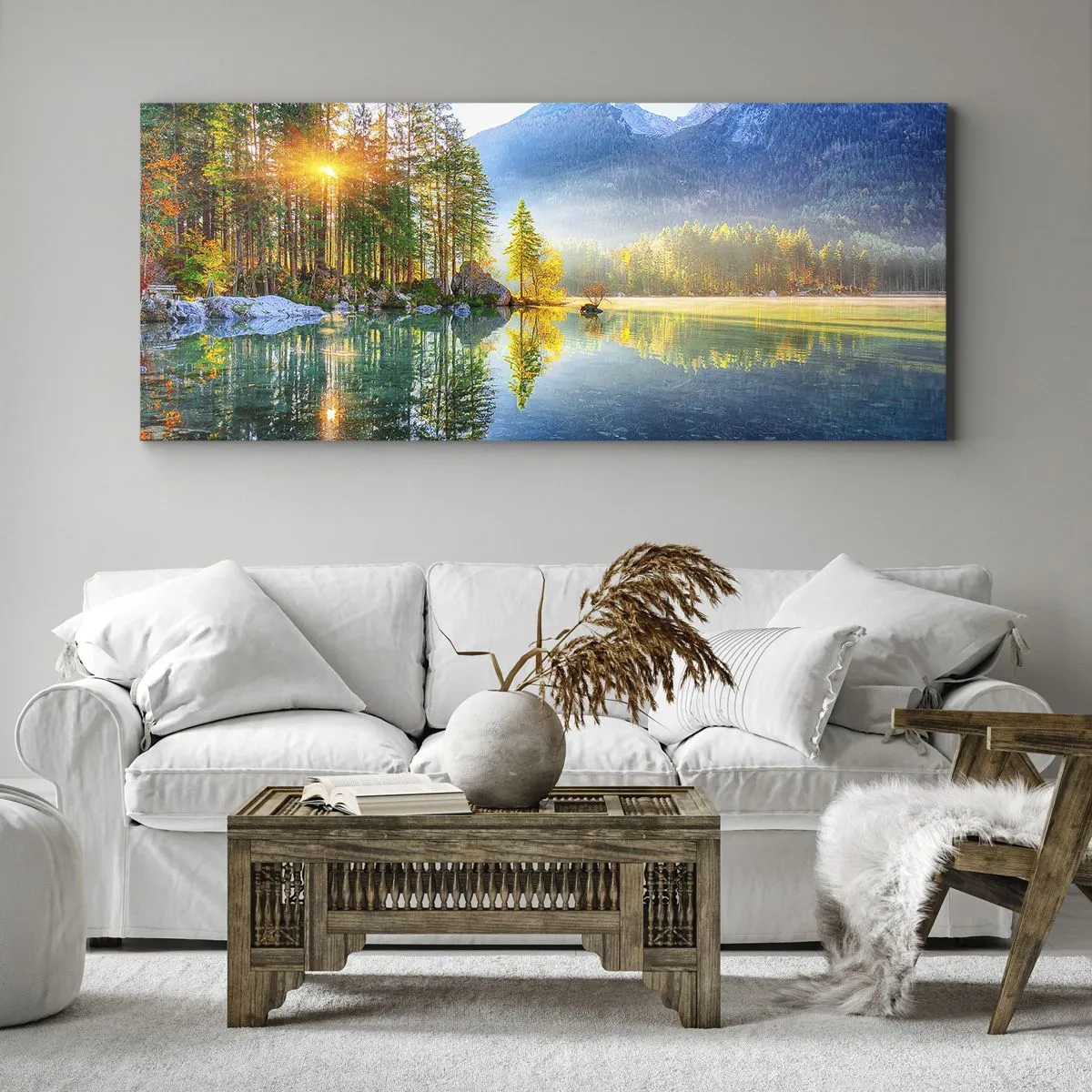 Impression sur toile - Image sur toile - Majesté et douceur - 90x30 cm
