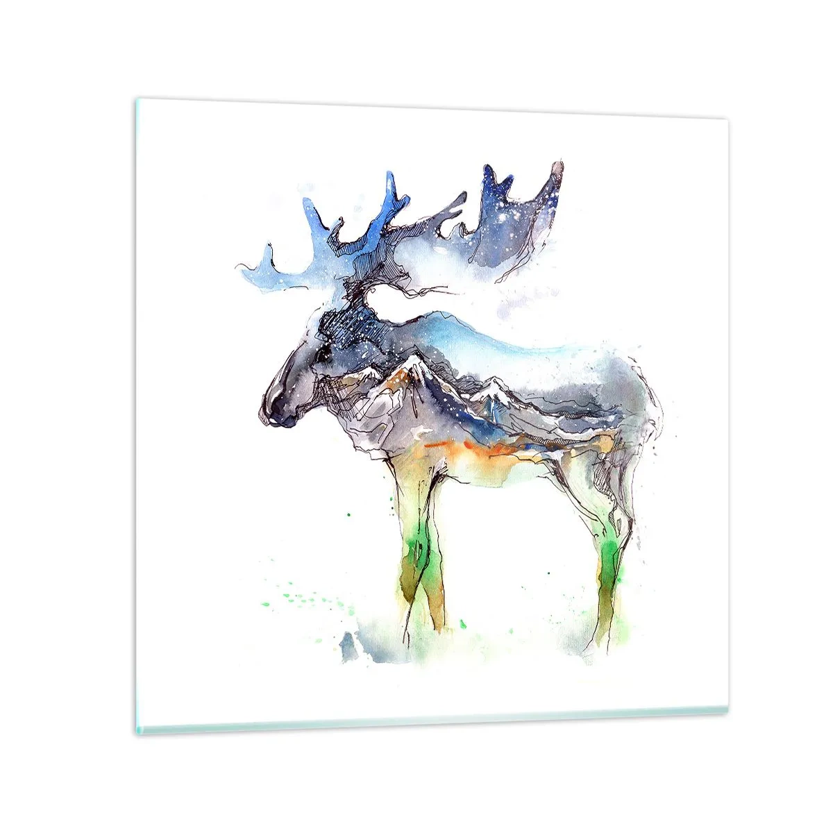 Impression sur verre - Image sur verre - Le héros d'un conte d'hiver - 50x50 cm