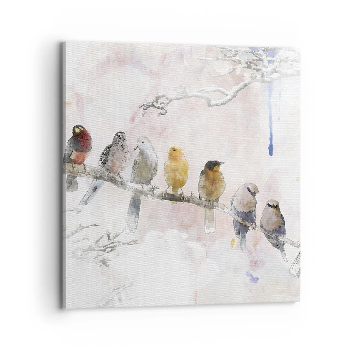 Impression sur toile - Image sur toile - Rencontre ailée - 70x70 cm