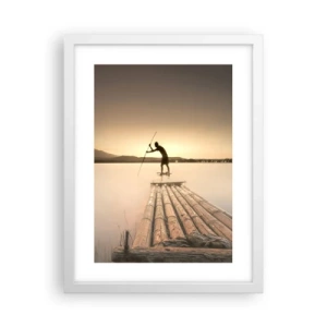 Affiche dans un cadre blanc - Poster - Avant la fin du jour - 30x40 cm