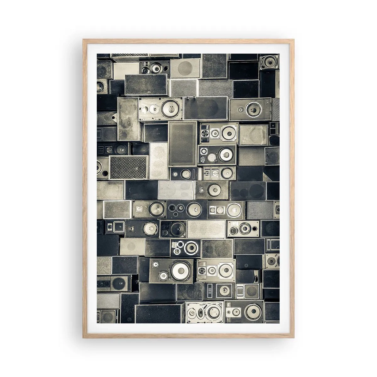 Affiche dans un chêne clair - Poster - Tout va bien - 70x100 cm