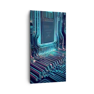 Impression sur toile - Image sur toile - Je pense comme ça… - 55x100 cm