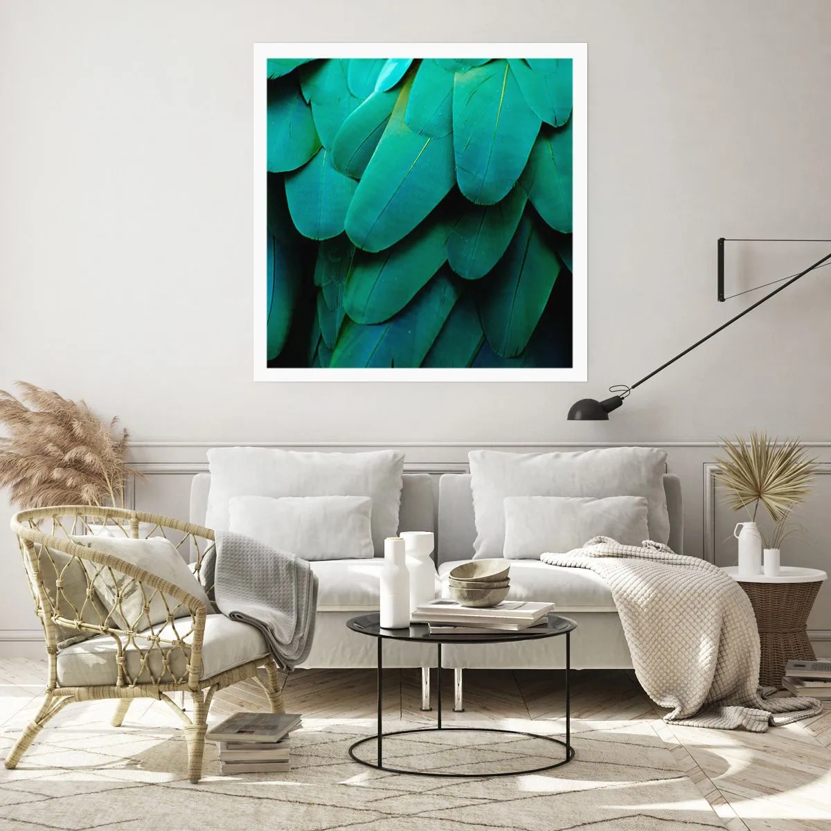 Affiche - Poster - Perfection de la nature du perroquet - 40x40 cm