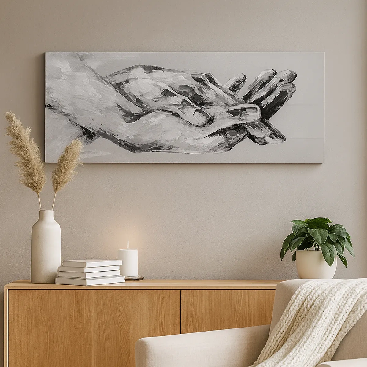 Impression sur toile - Image sur toile - Début... - 30x30 cm