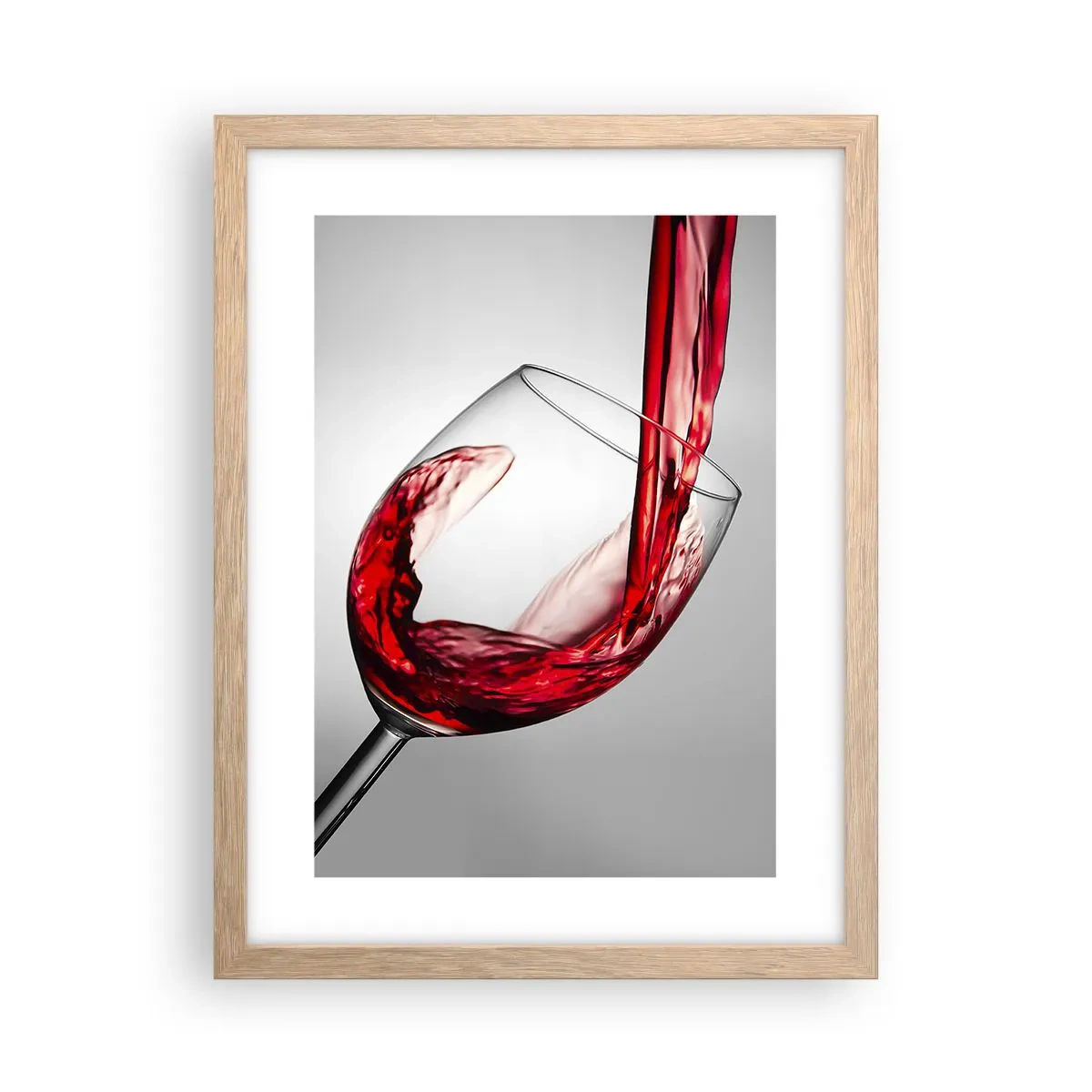 Affiche dans un chêne clair - Poster - Nuance - mouvement - son - 30x40 cm