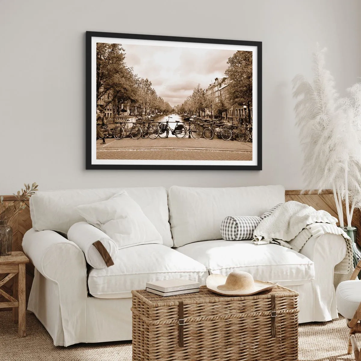 Affiche dans un cadre noir - Poster - Ambiance hollandaise - 40x30 cm