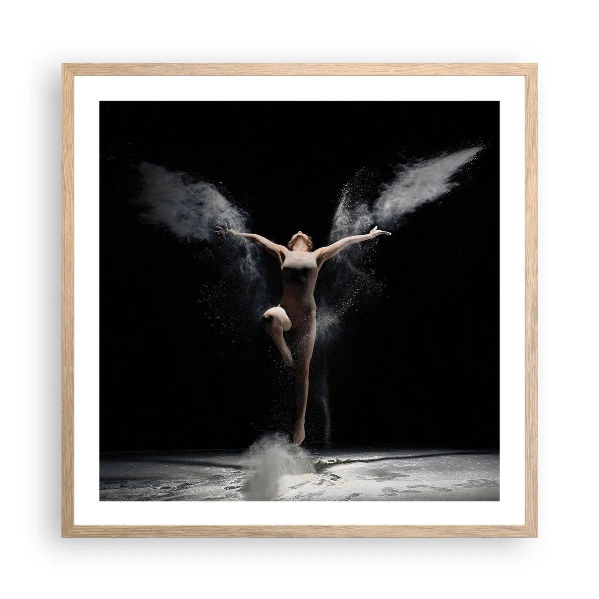 Affiche dans un chêne clair - Poster - Les elfes existent - 60x60 cm