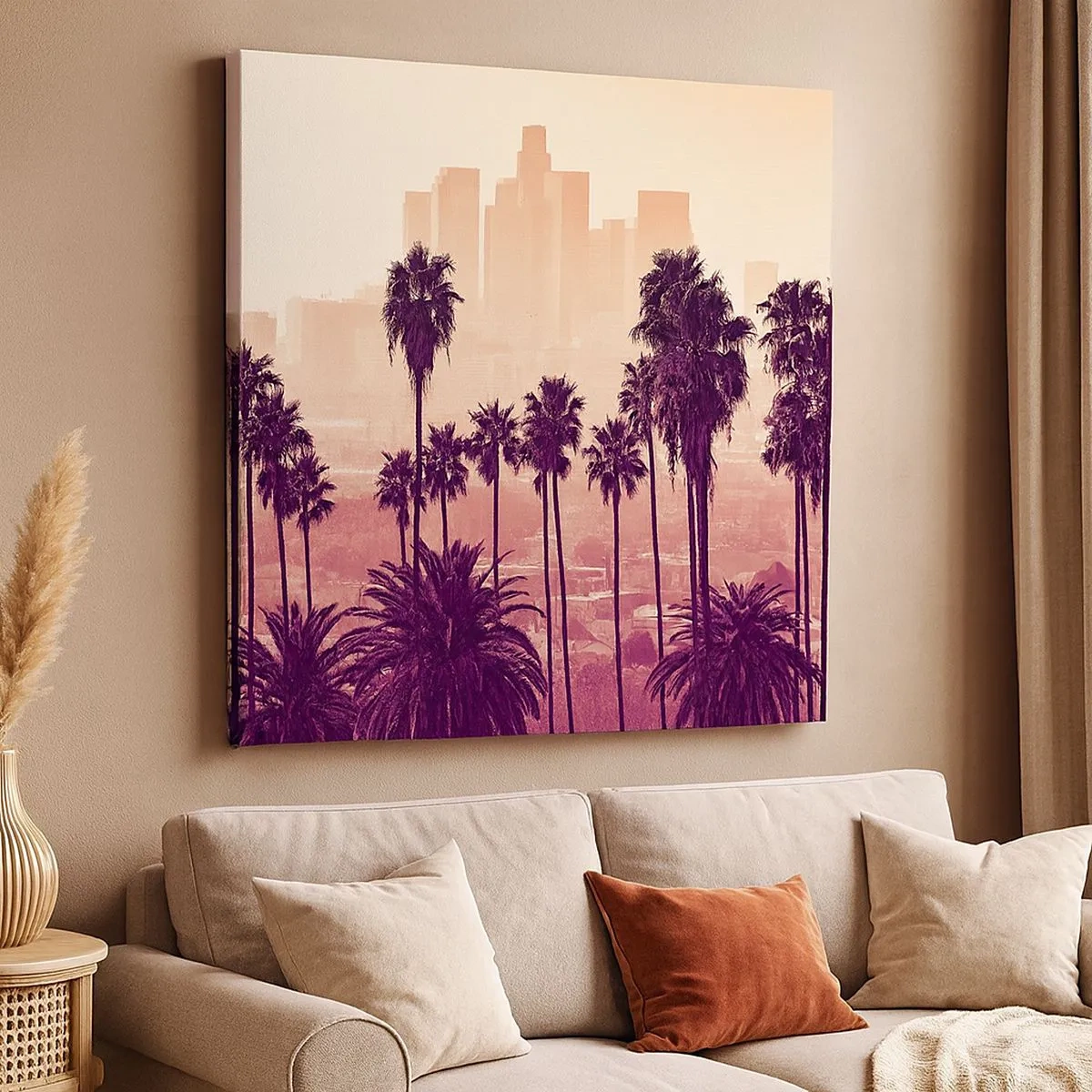 Impression sur toile - Image sur toile - Paysage californien - 30x30 cm