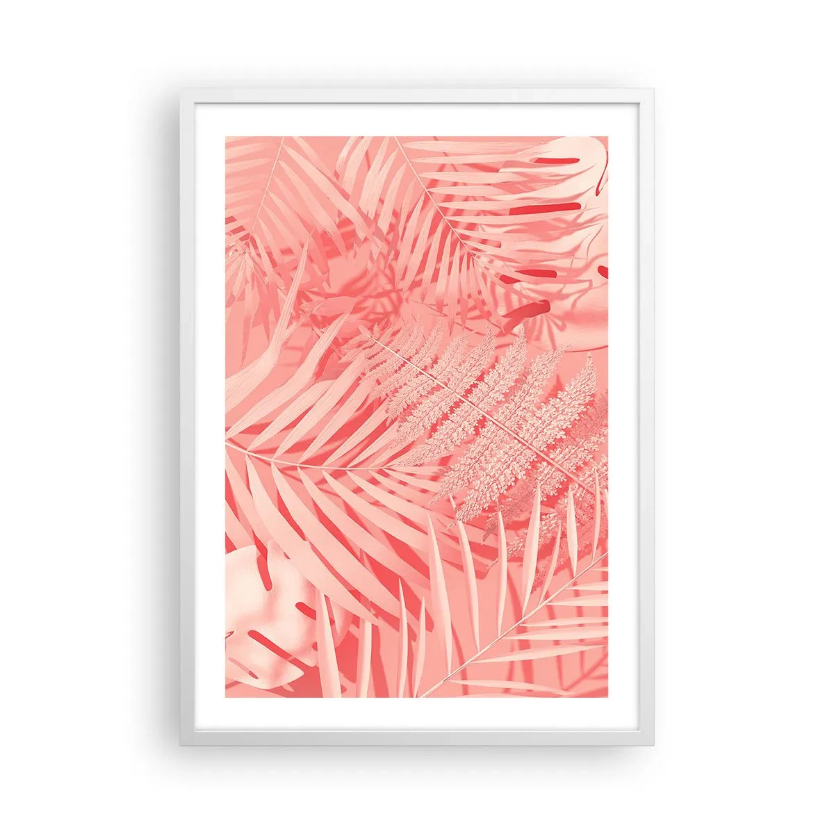 Affiche dans un cadre blanc - Poster - Concept de rose - 50x70 cm