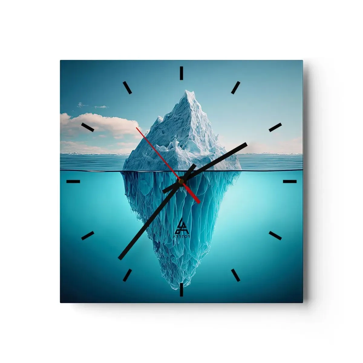 Horloge murale - Pendule murale - Reine de Glace - 40x40 cm