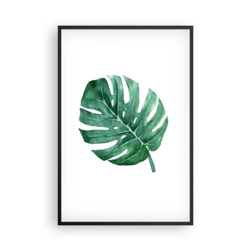 Affiche dans un cadre noir - Poster - Concept vert - 61x91 cm