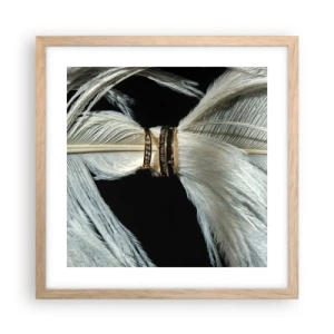 Affiche dans un chêne clair - Poster - ... et je ne te laisserai pas ... - 40x40 cm