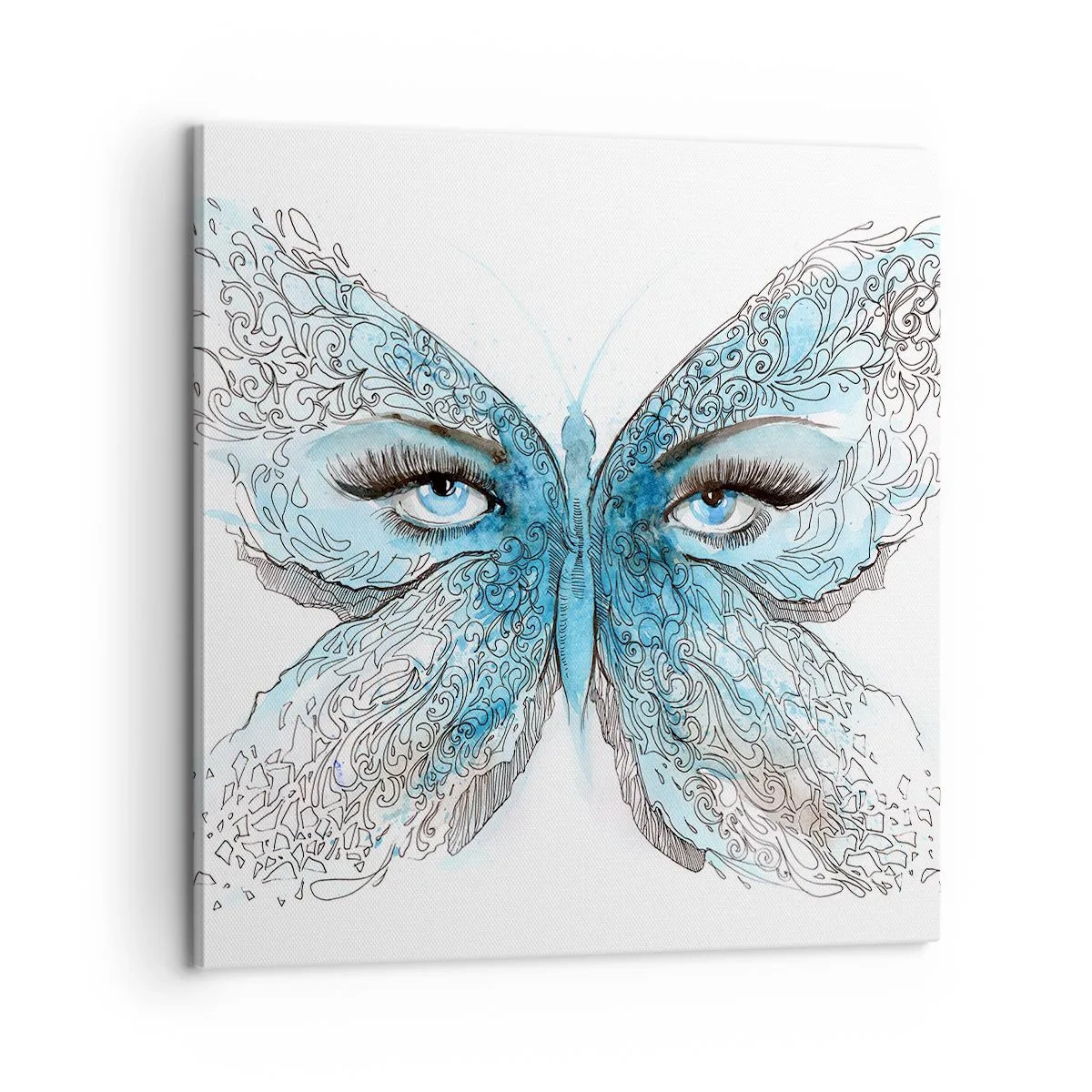 Impression sur toile - Image sur toile - Mésange bleue Eros - 60x60 cm