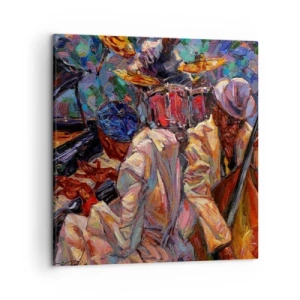 Impression sur toile - Image sur toile - Dans le même tempo - 50x50 cm