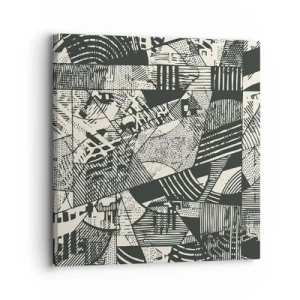 Impression sur toile - Image sur toile - Dynamique du modernisme - 30x30 cm