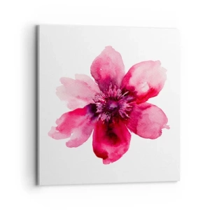 Impression sur toile - Image sur toile - Un baiser parfumé au carmin - 70x70 cm