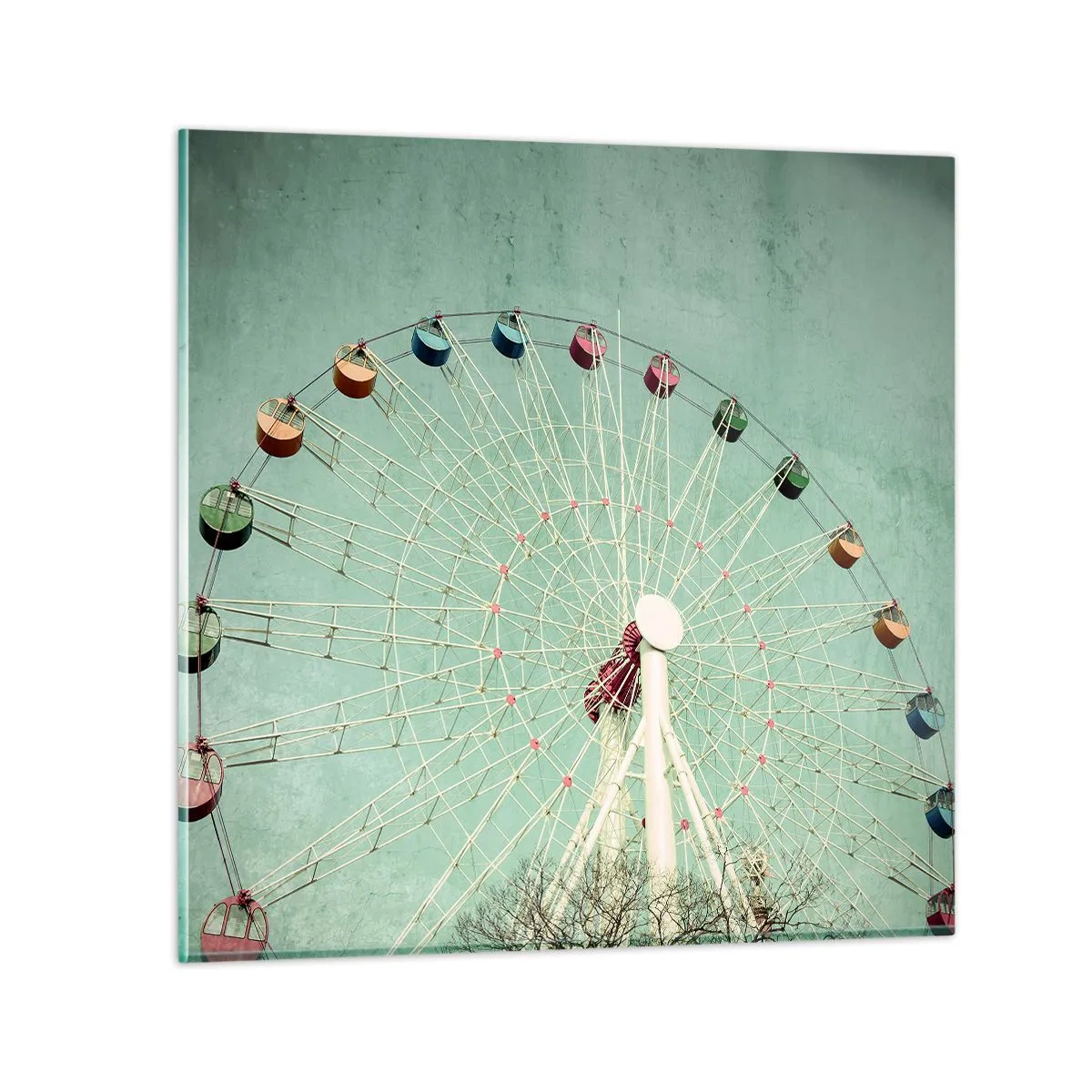 Impression sur verre - Image sur verre - Nous vous invitons à vous amuser - 60x60 cm