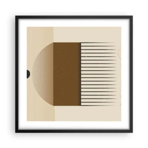 Affiche dans un cadre noir - Poster - Différents états - 50x50 cm