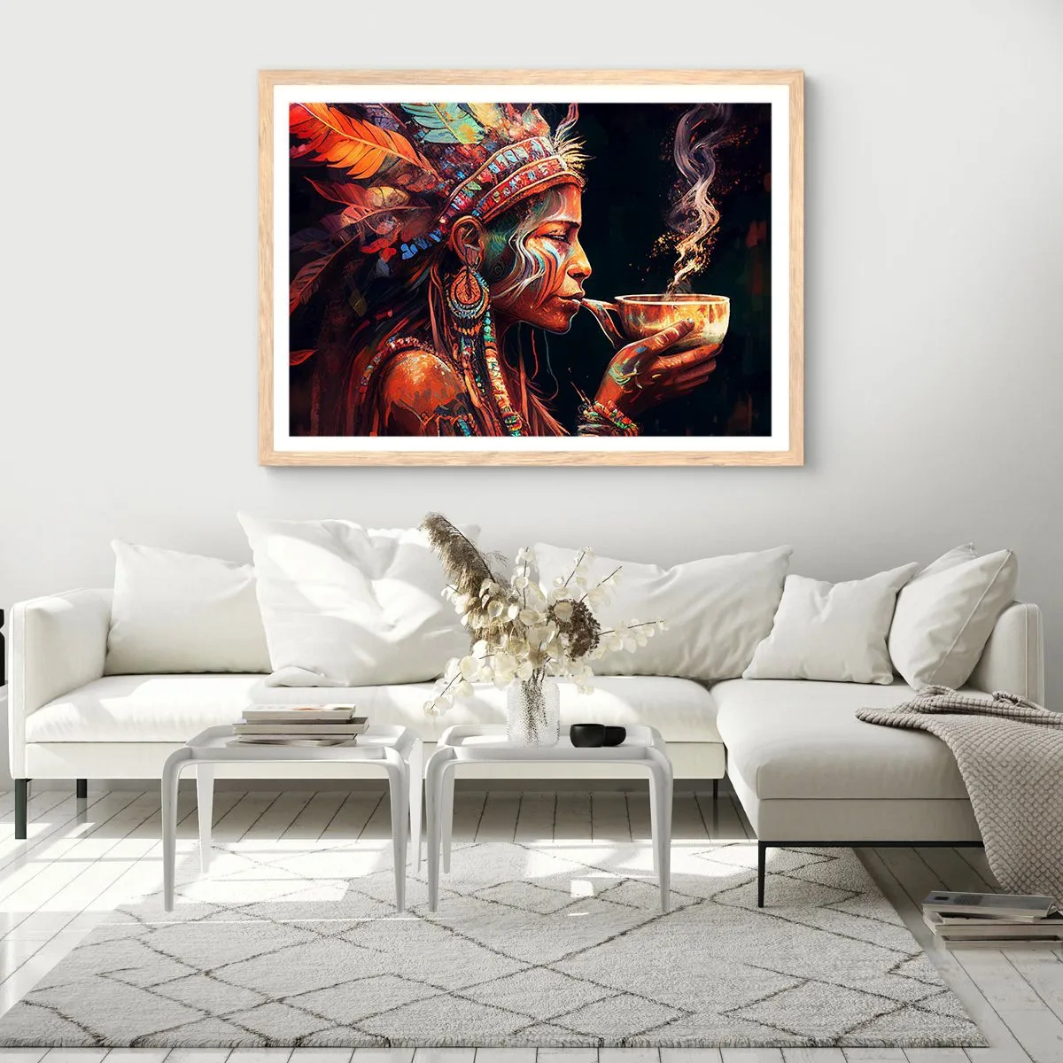 Affiche dans un chêne clair - Poster - Rituel magique - 70x50 cm