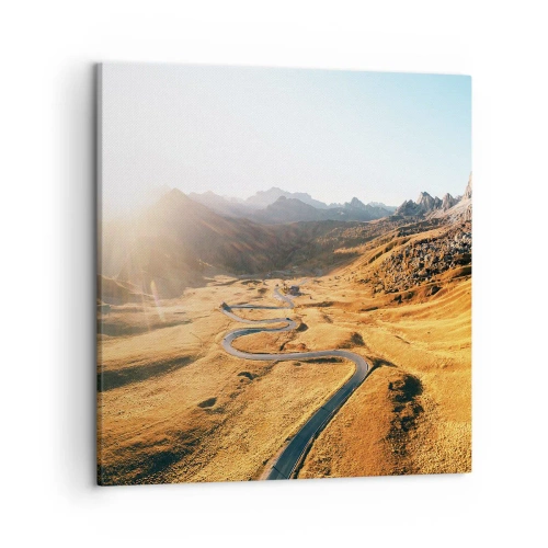 Impression sur toile - Image sur toile - Dans une vallée dorée - 50x50 cm