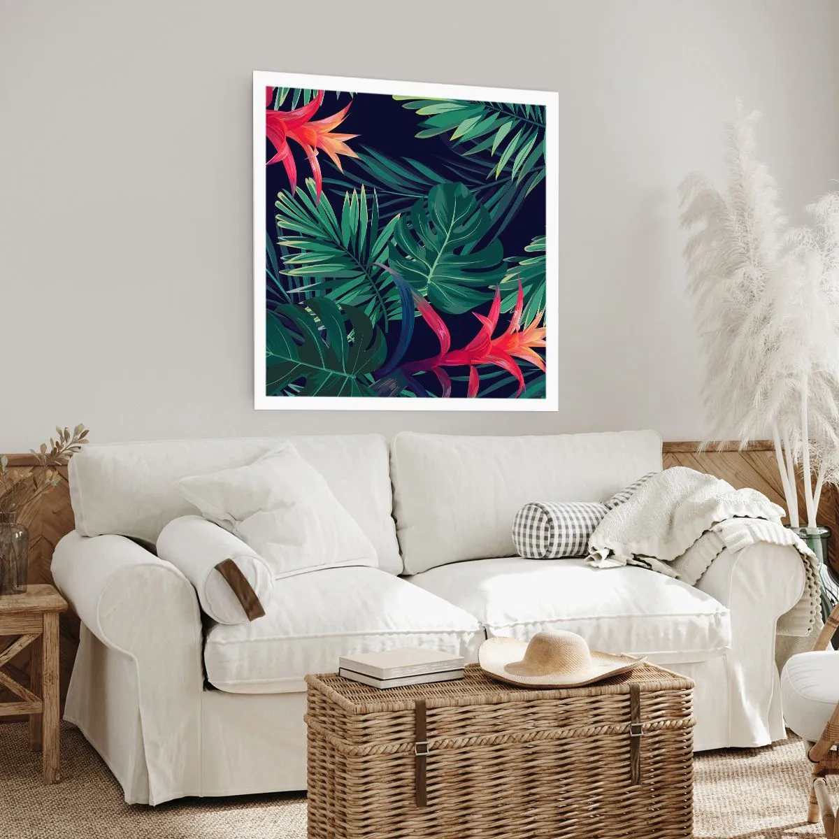 Affiche - Poster - immergé dans la nature - 60x60 cm