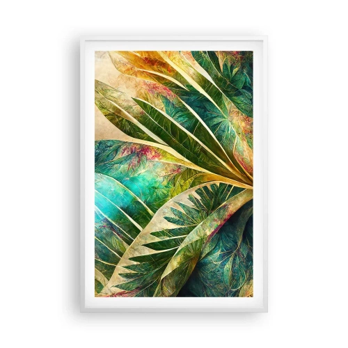 Affiche dans un cadre blanc - Poster - Les couleurs des tropiques - 61x91 cm
