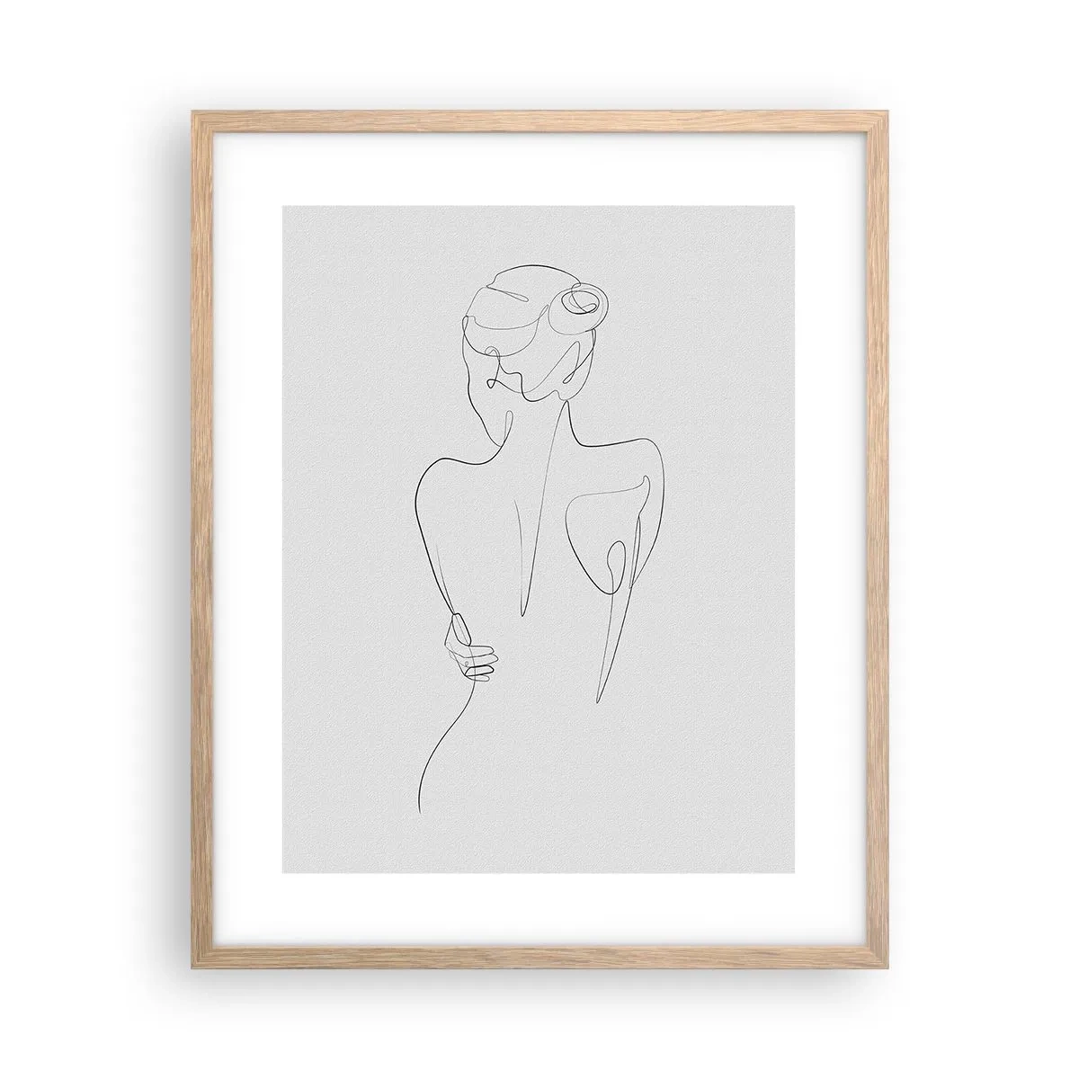 Affiche dans un chêne clair - Poster - Musique corporelle - 40x50 cm