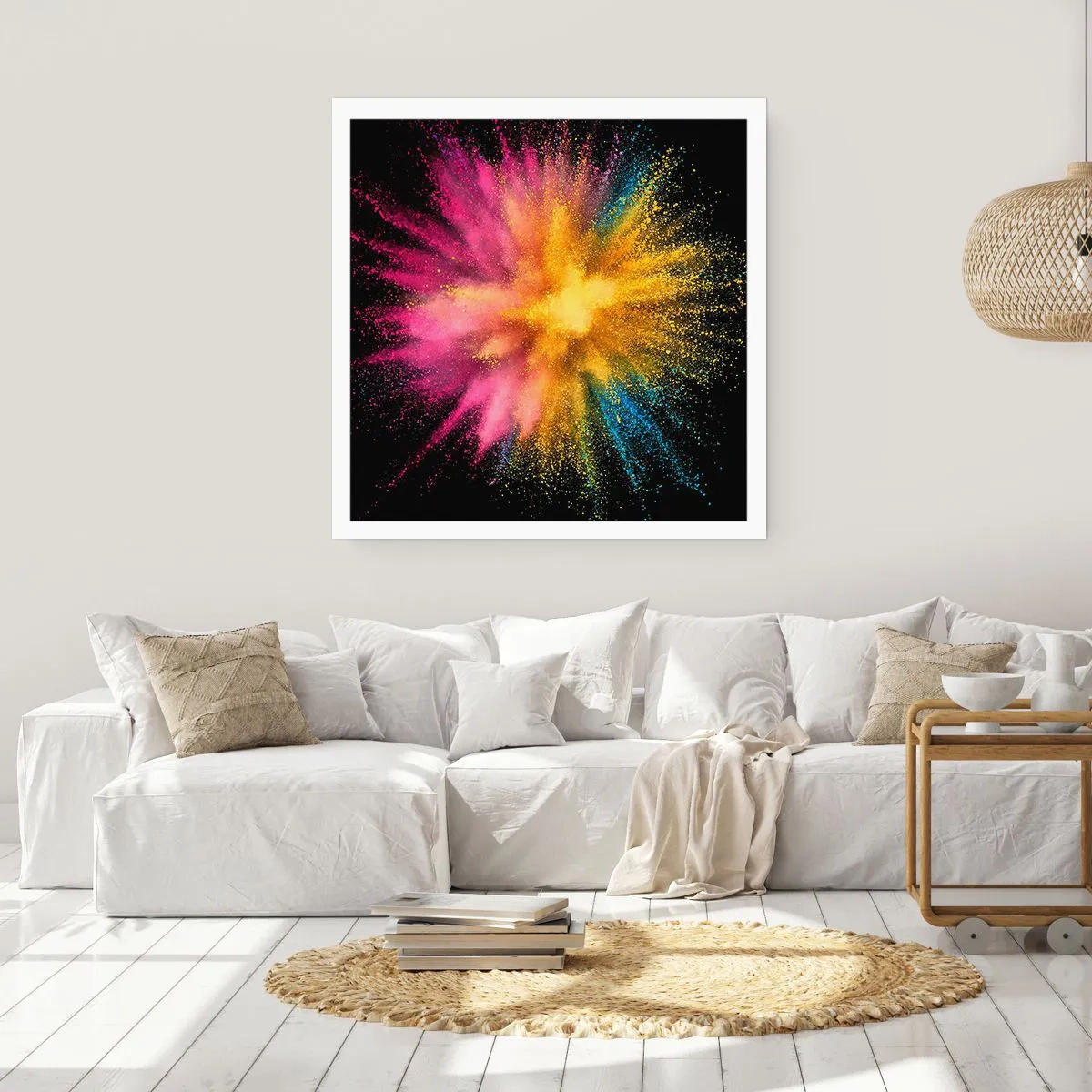 Affiche - Poster - Origine des couleurs - 60x60 cm