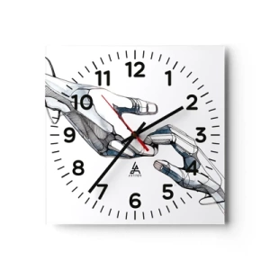 Horloge murale - Pendule murale - Un bon geste - 40x40 cm