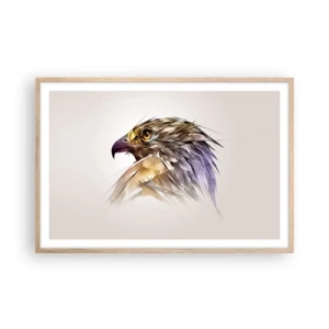 Affiche dans un chêne clair - Poster - Portrait d'un guerrier - 91x61 cm