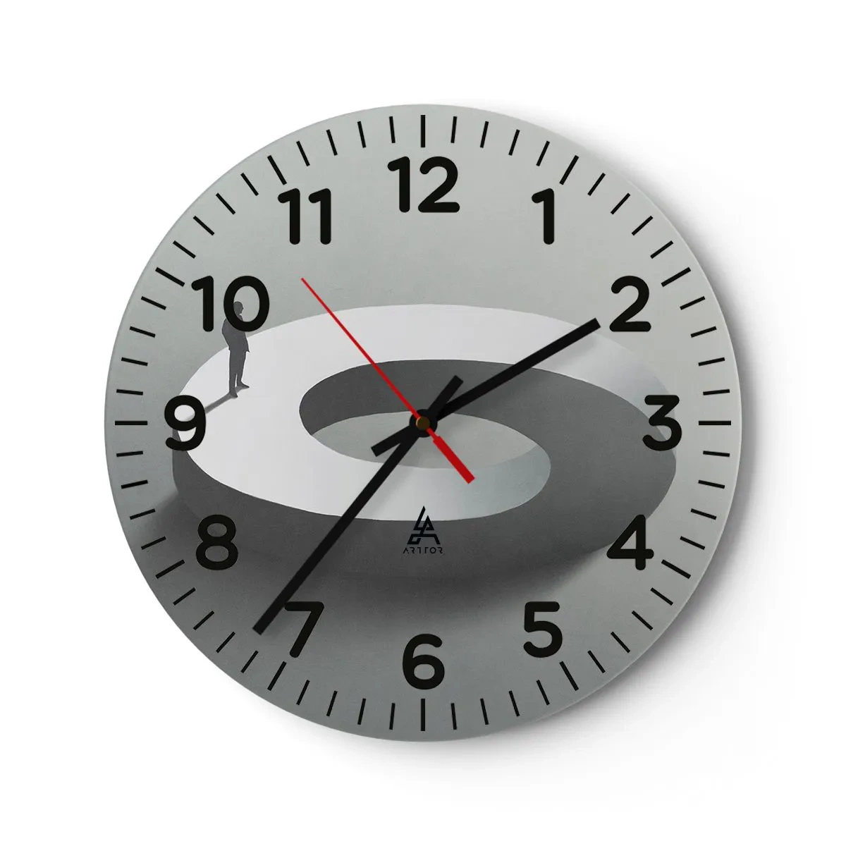Horloge murale - Pendule murale - Et sois intelligent ici - 30x30 cm