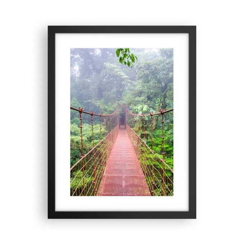 Affiche dans un cadre noir - Poster - Suspendu sur les couronnes - 30x40 cm