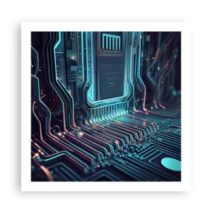 Affiche - Poster - Je pense comme ça… - 60x60 cm