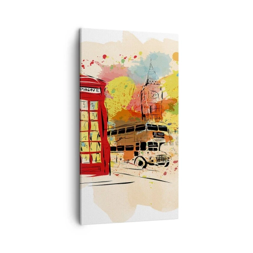 Impression sur toile - Image sur toile - La ville de la variété - 45x80 cm