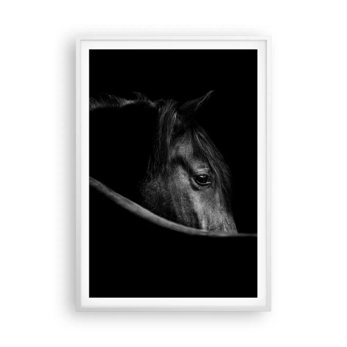Affiche dans un cadre blanc - Poster - Prince Noir - 70x100 cm