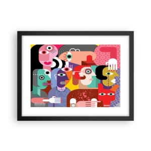 Affiche dans un cadre noir - Poster - Nous par M. Picasso - 40x30 cm