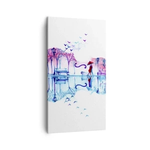 Impression sur toile - Image sur toile - Je vous apporterai de cantiques de pluie - 45x80 cm