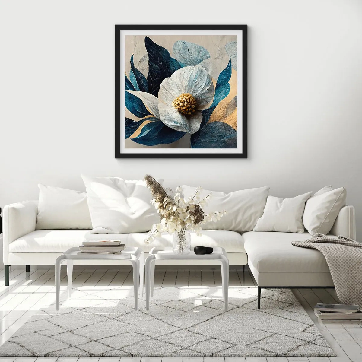 Affiche dans un cadre noir - Poster - Il a un coeur d'or - 50x50 cm