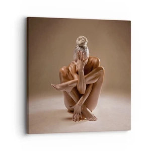 Impression sur toile - Image sur toile - Unité du corps et de l'âme - 30x30 cm