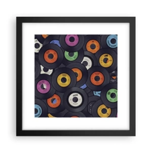 Affiche dans un cadre noir - Poster - Couleurs des classiques - 30x30 cm