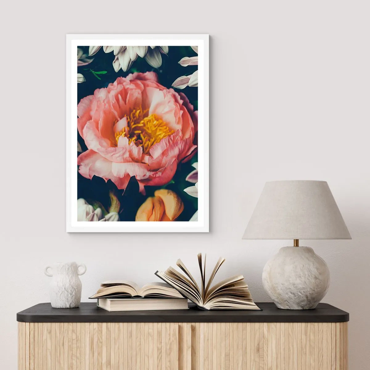 Affiche dans un cadre blanc - Poster - Splendeur baroque - 30x40 cm