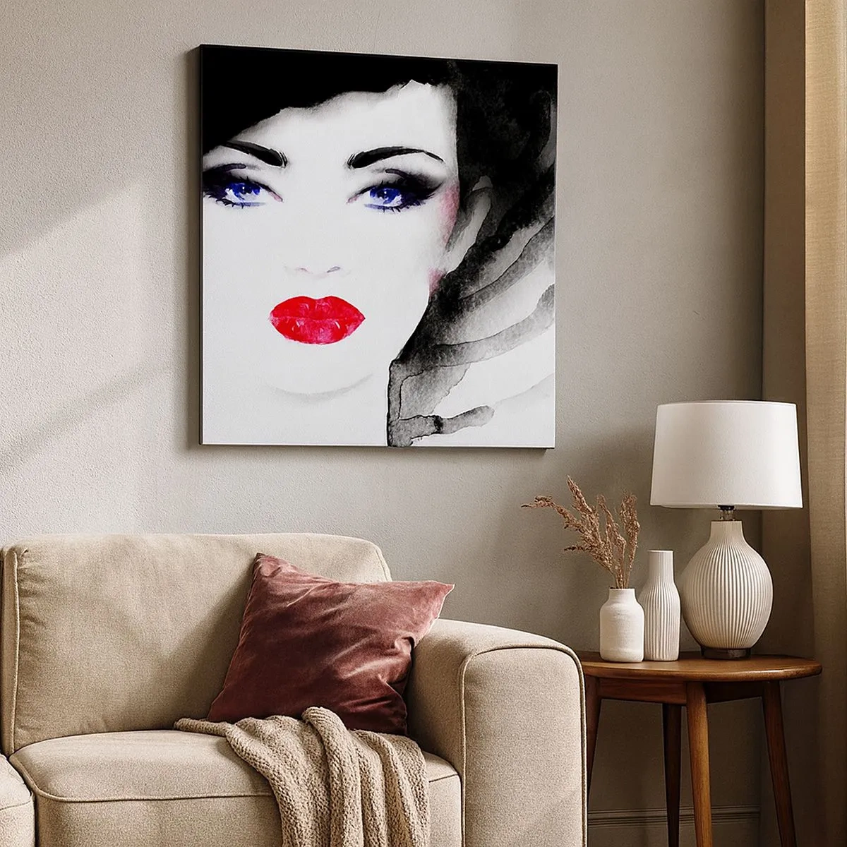 Impression sur toile - Image sur toile - Elle repousse et attire - 30x30 cm