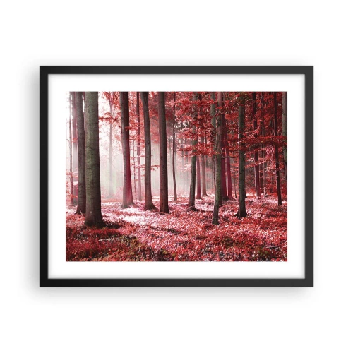 Affiche dans un cadre noir - Poster - Le rouge est tout aussi beau - 50x40 cm